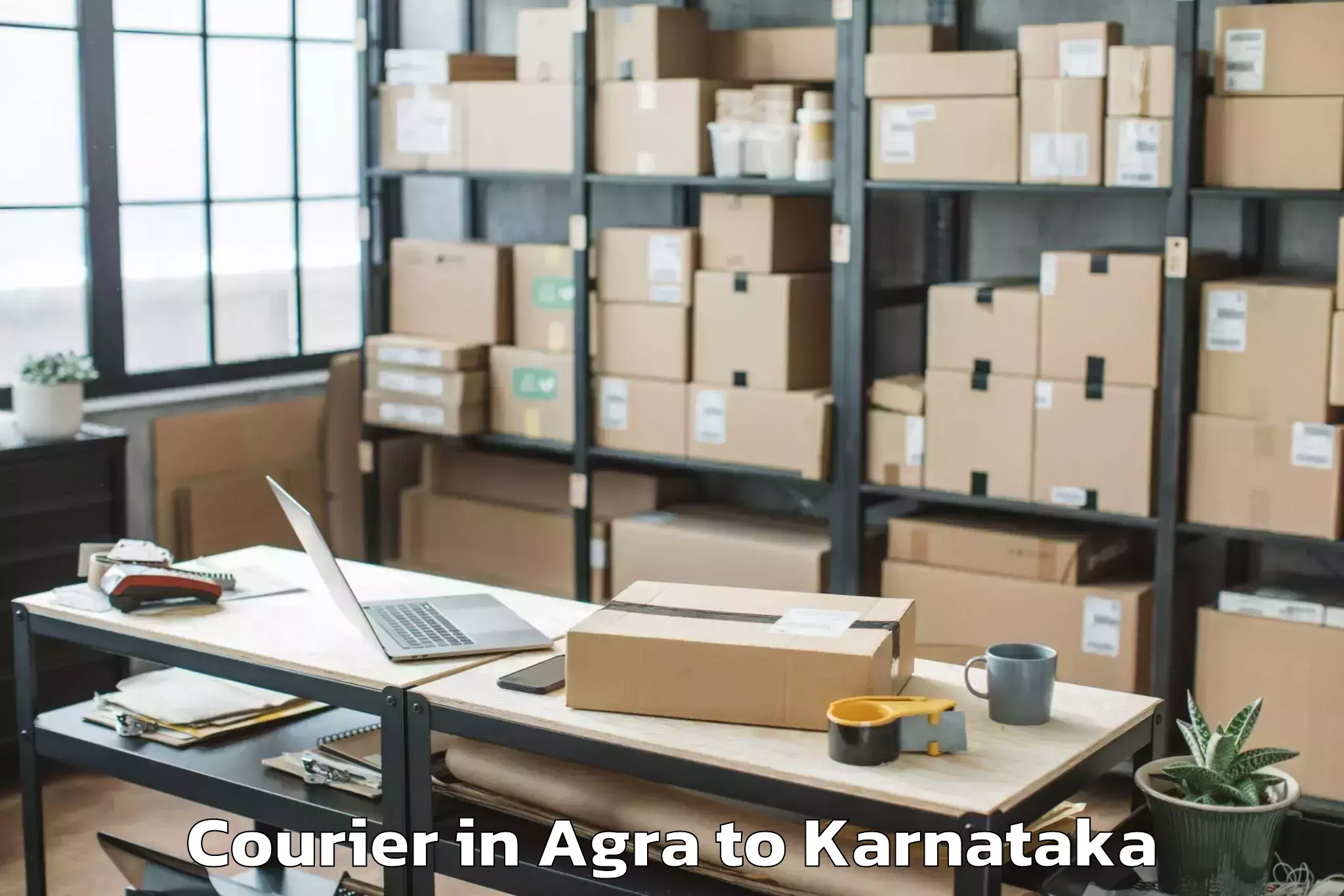 Easy Agra to Krishnarajanagara Courier Booking